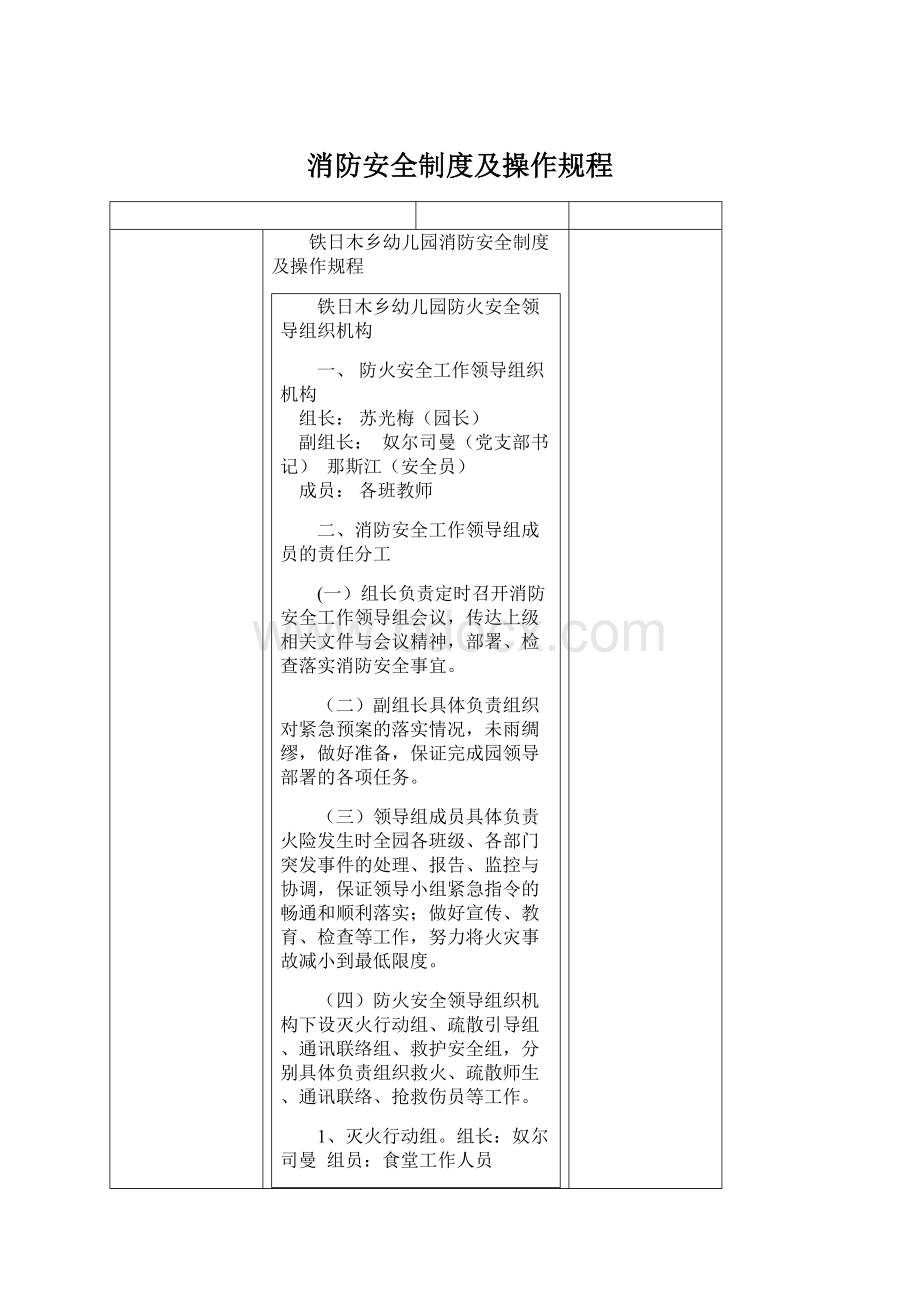 消防安全制度及操作规程.docx_第1页