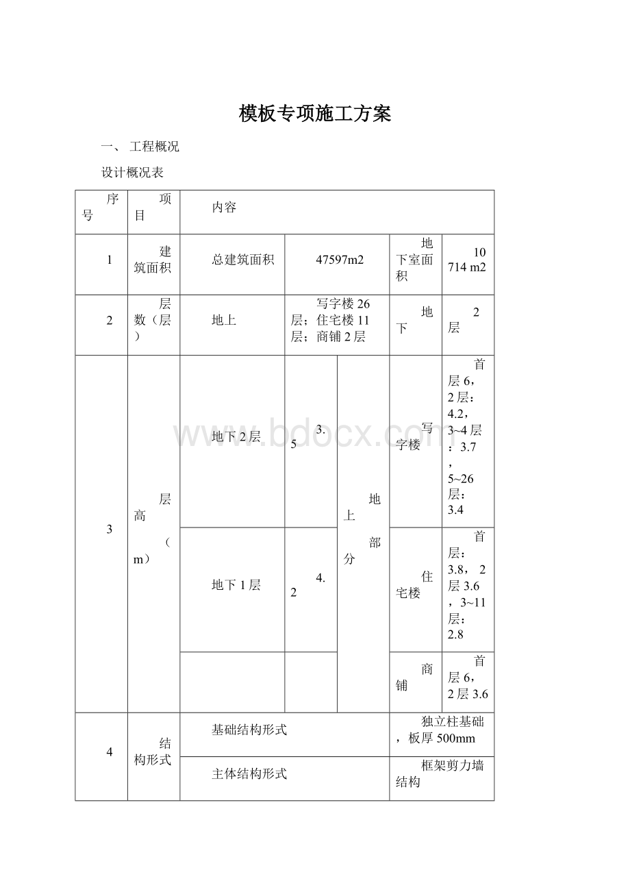 模板专项施工方案.docx_第1页