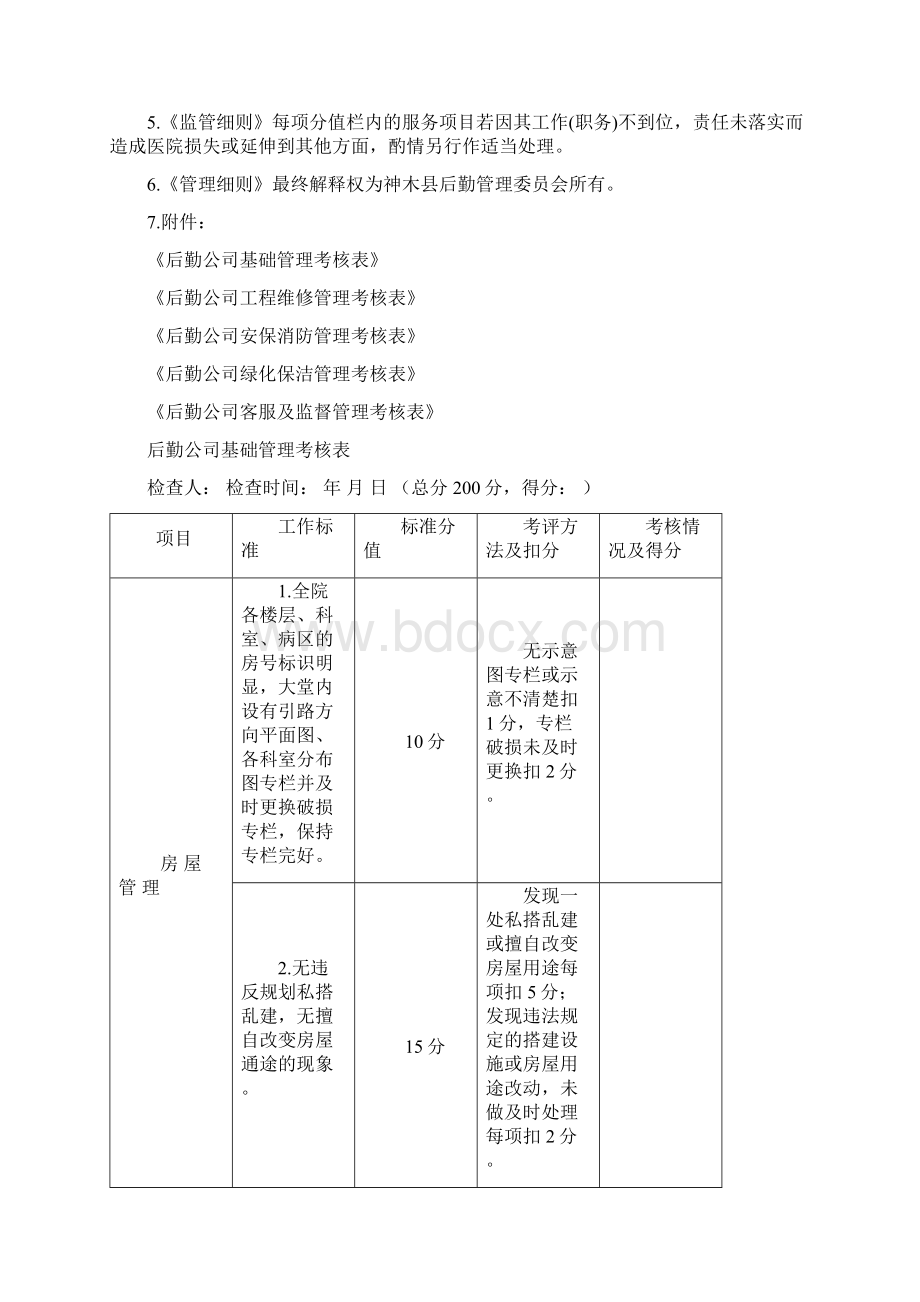 后勤服务质量与考核标准.docx_第3页