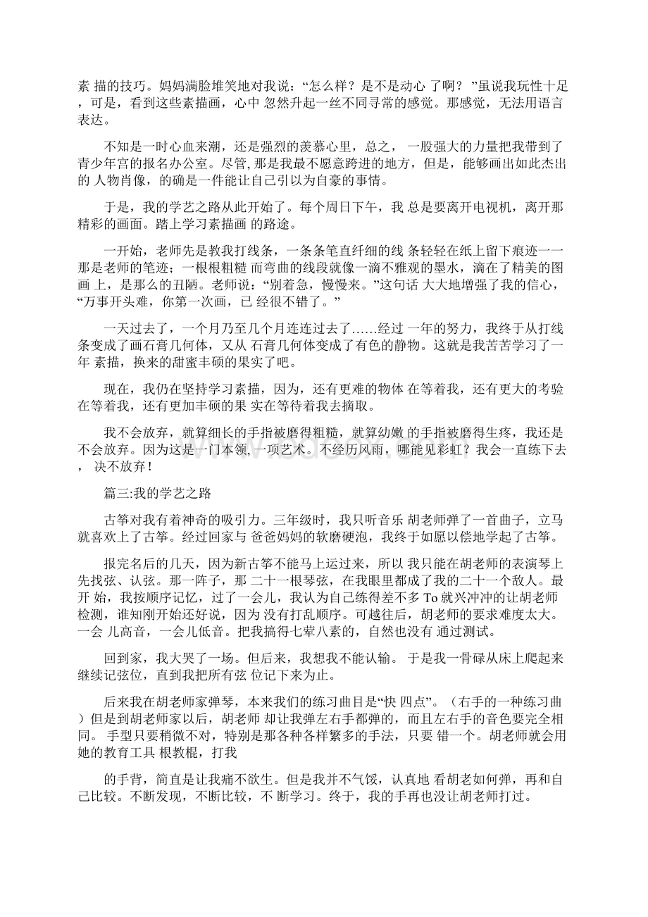 我的学艺之路作文.docx_第2页