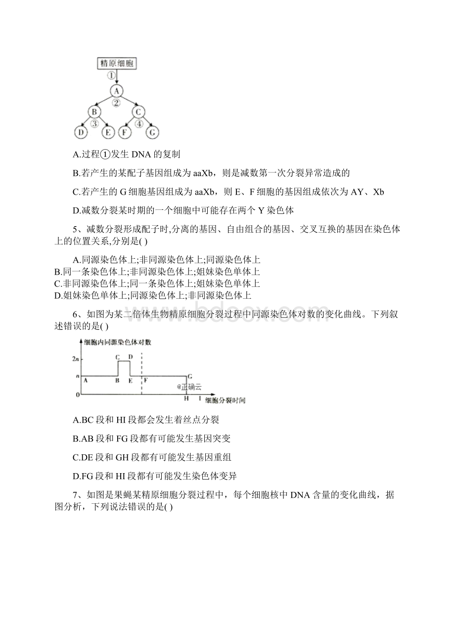 高考生物总复习同步练习细胞的增殖.docx_第2页