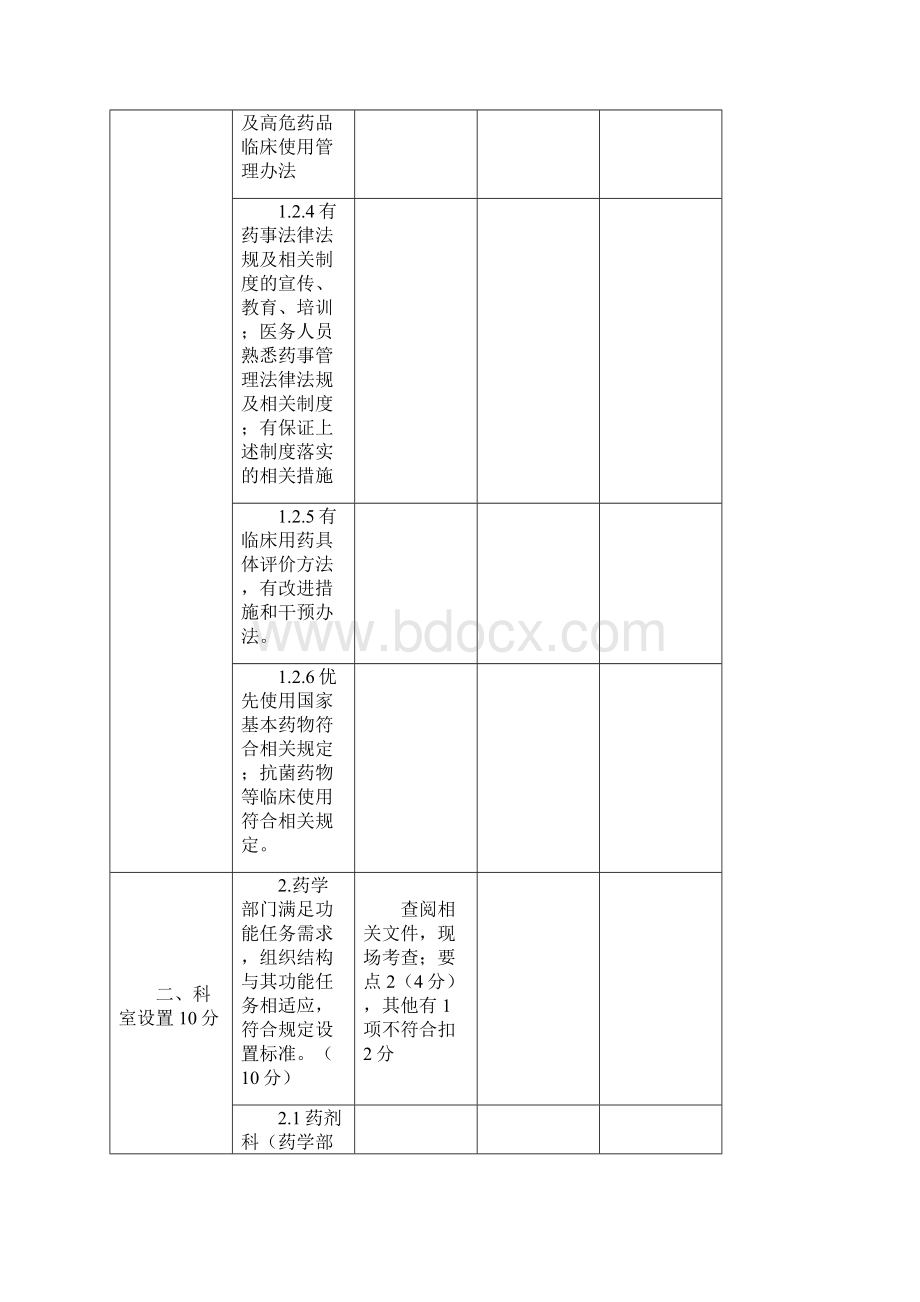 药事管理组织专业质控标准规定100分.docx_第3页