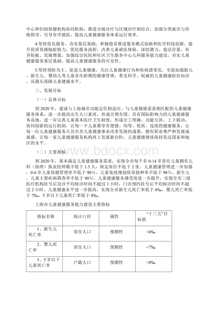 上海市儿童健康服务能力建设专项规划度.docx_第3页