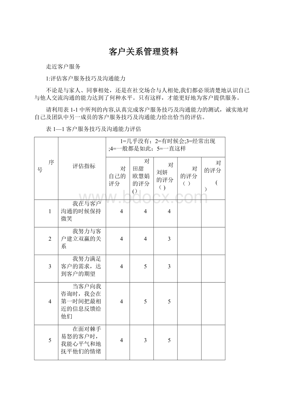 客户关系管理资料.docx_第1页