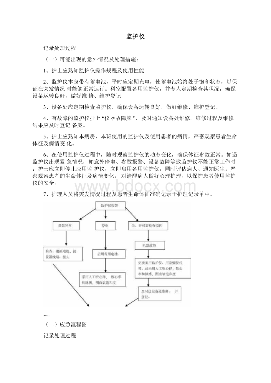 使用常用仪器和抢救设备可能出现意外情况的处理预案及措施.docx_第2页