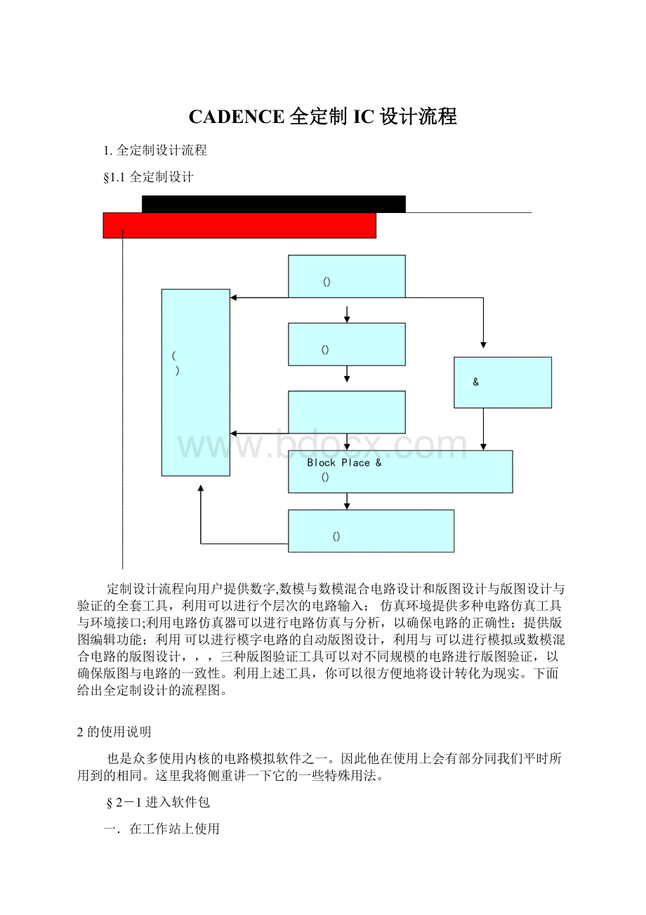 CADENCE全定制IC设计流程.docx