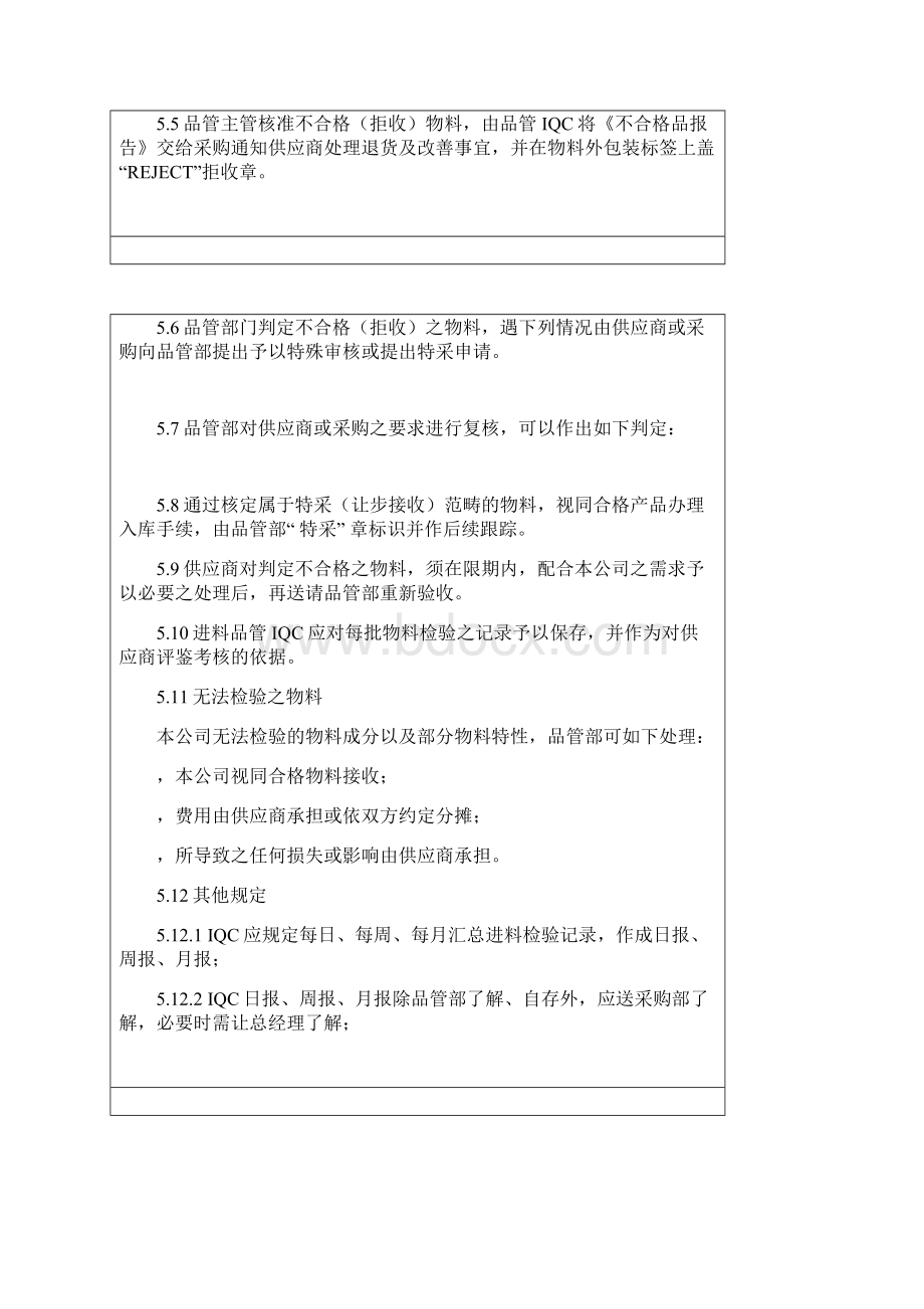 IQC来料检验规范标准书最全分类.docx_第3页