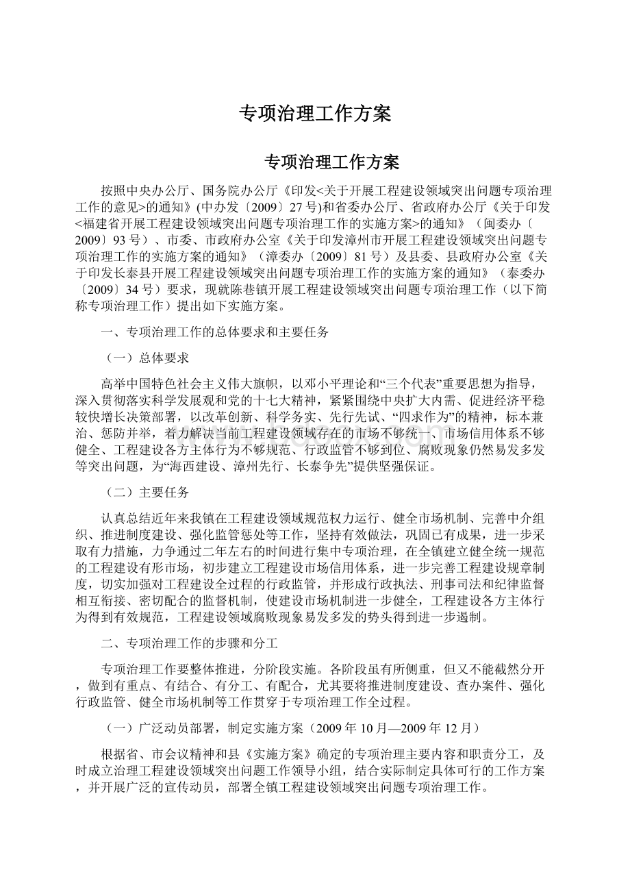 专项治理工作方案.docx_第1页