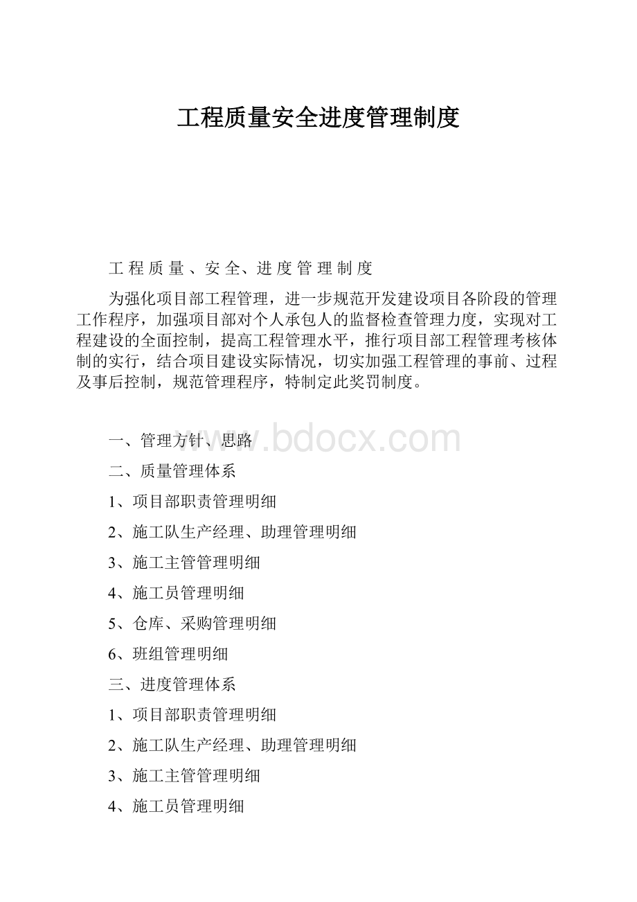 工程质量安全进度管理制度.docx