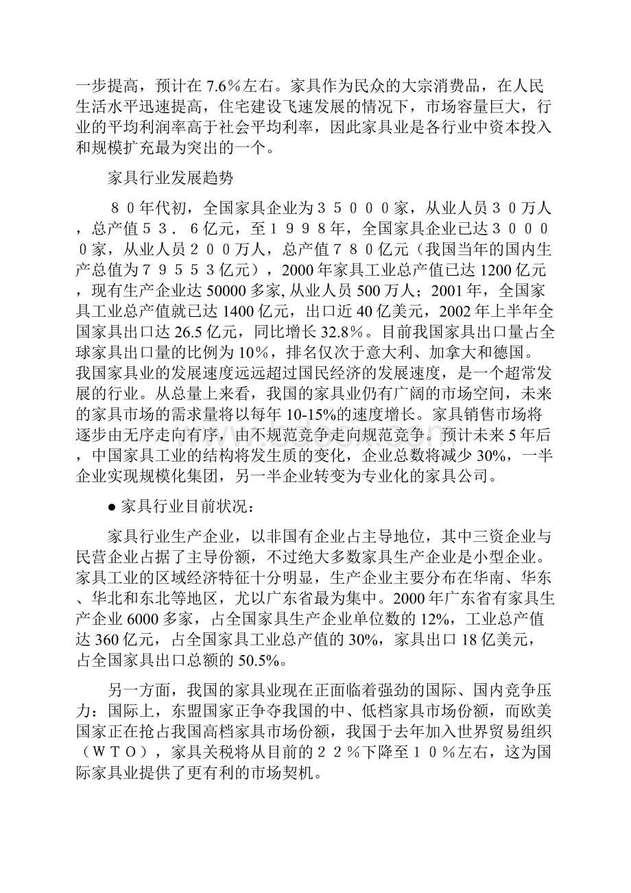 品牌家具猫王生产企业战略发展规划项目可行性研究报告.docx_第3页