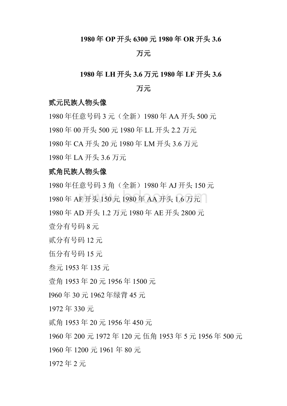 老版人民币目前的兑换价格.docx_第2页