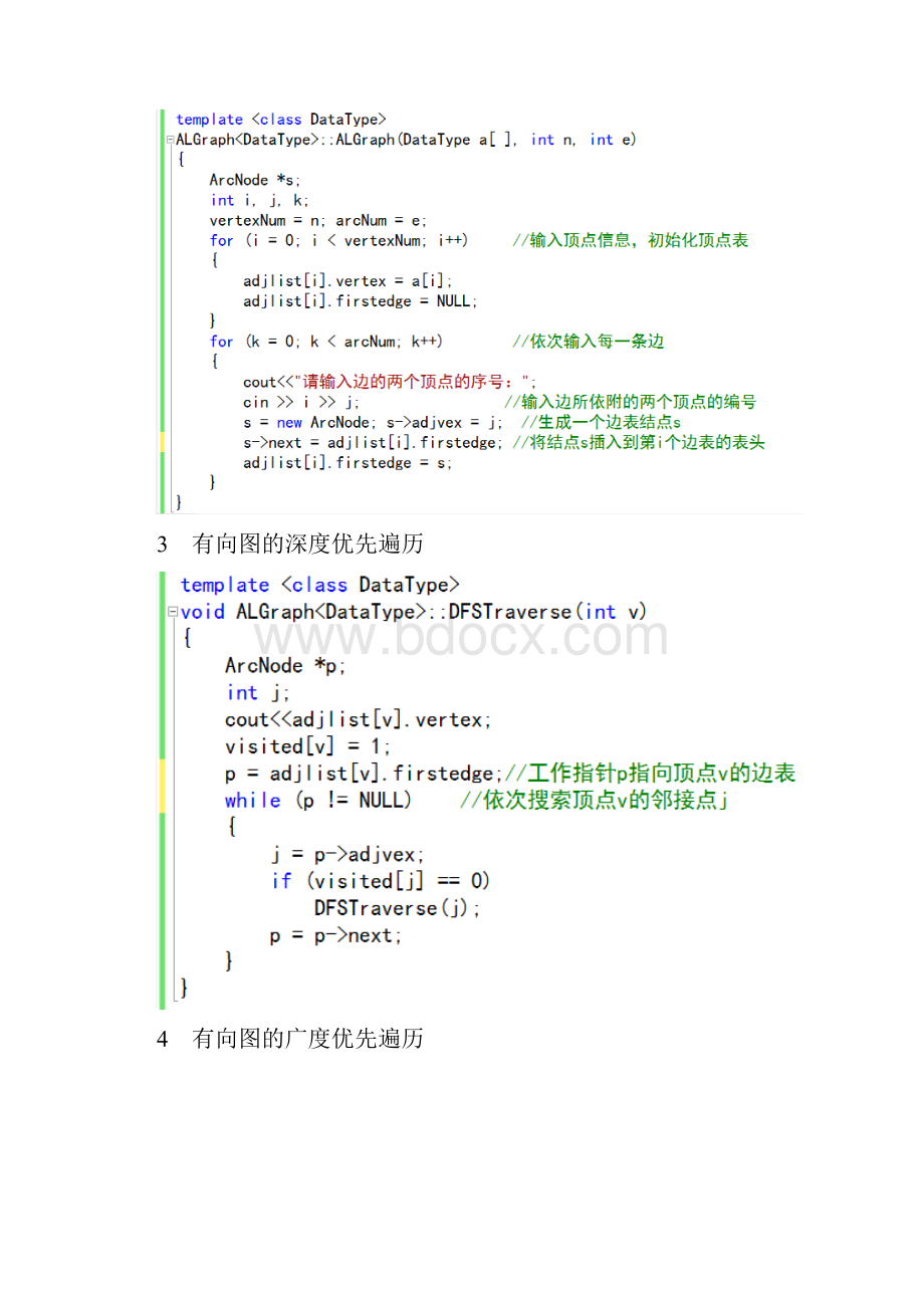 用邻接表遍历图实验报告.docx_第3页