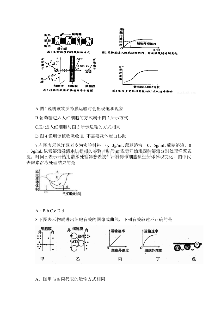 高三上学期第三次月考生物试题 含答案.docx_第3页