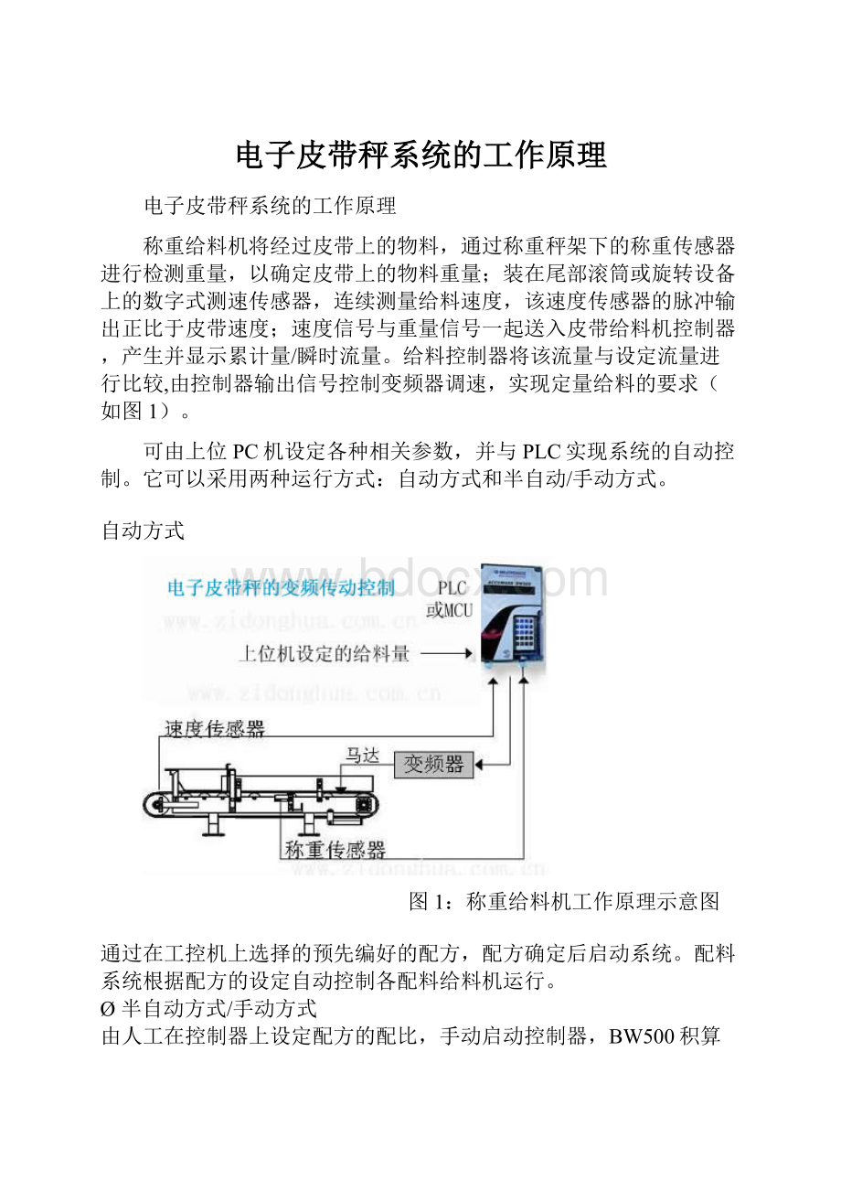 电子皮带秤系统的工作原理.docx_第1页