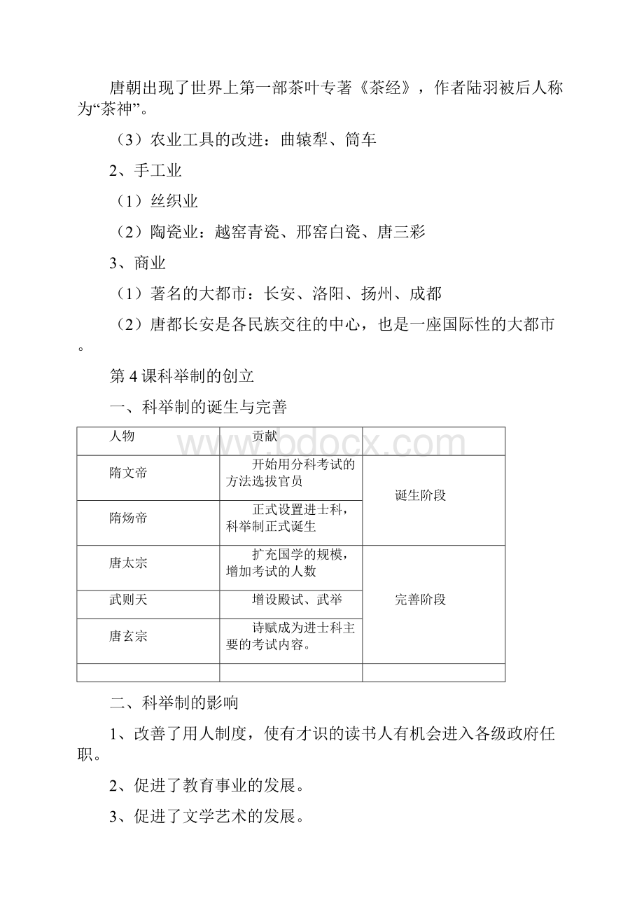 最新人教版七年级历史下册知识点归纳05584教学内容.docx_第3页