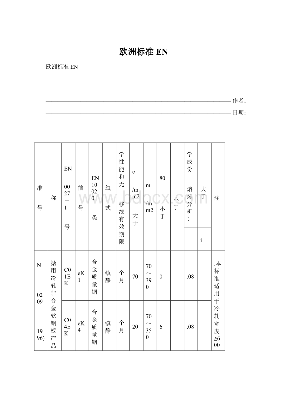 欧洲标准EN.docx_第1页