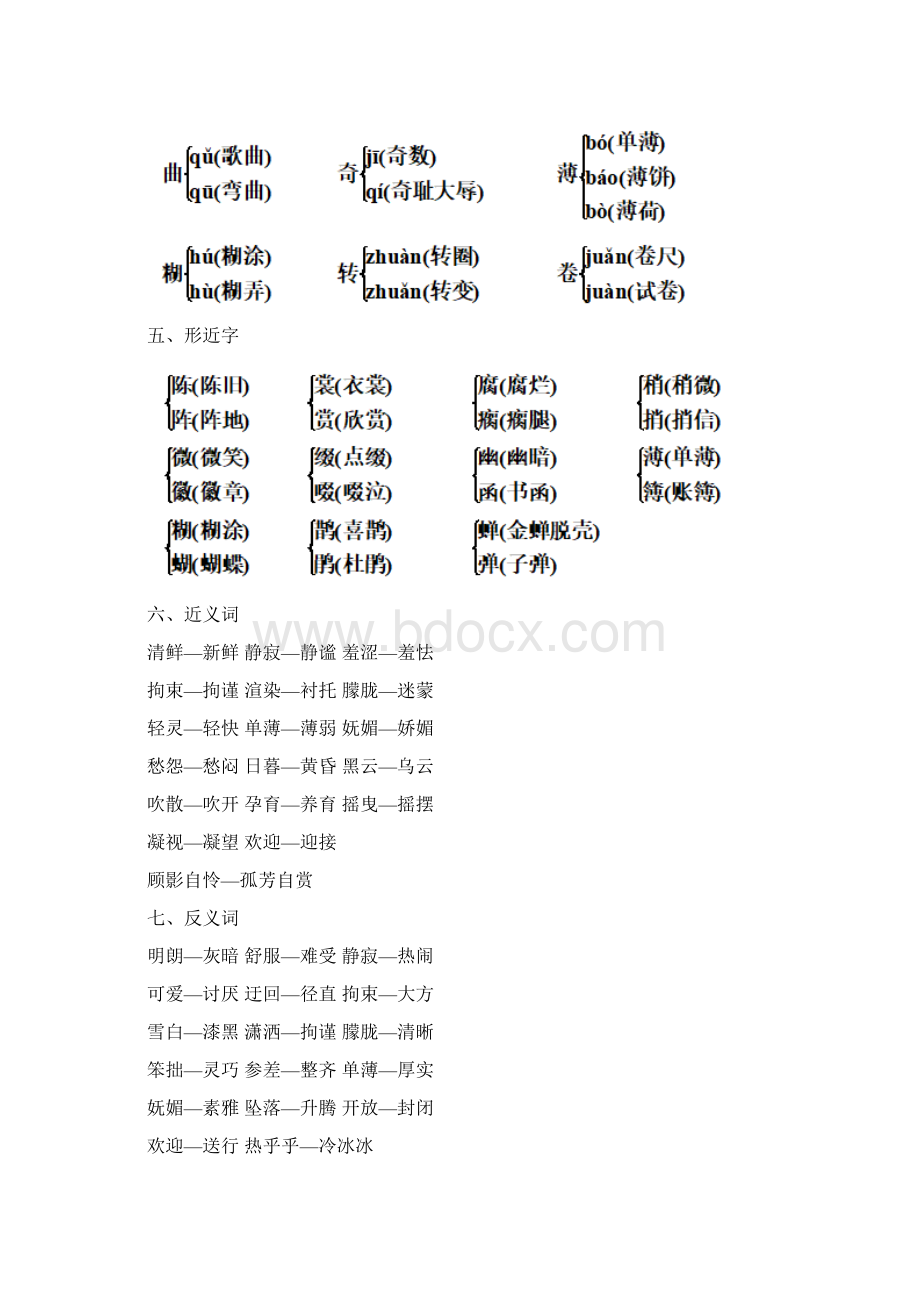 部编版小学语文六年级上册期末复习知识要点.docx_第2页