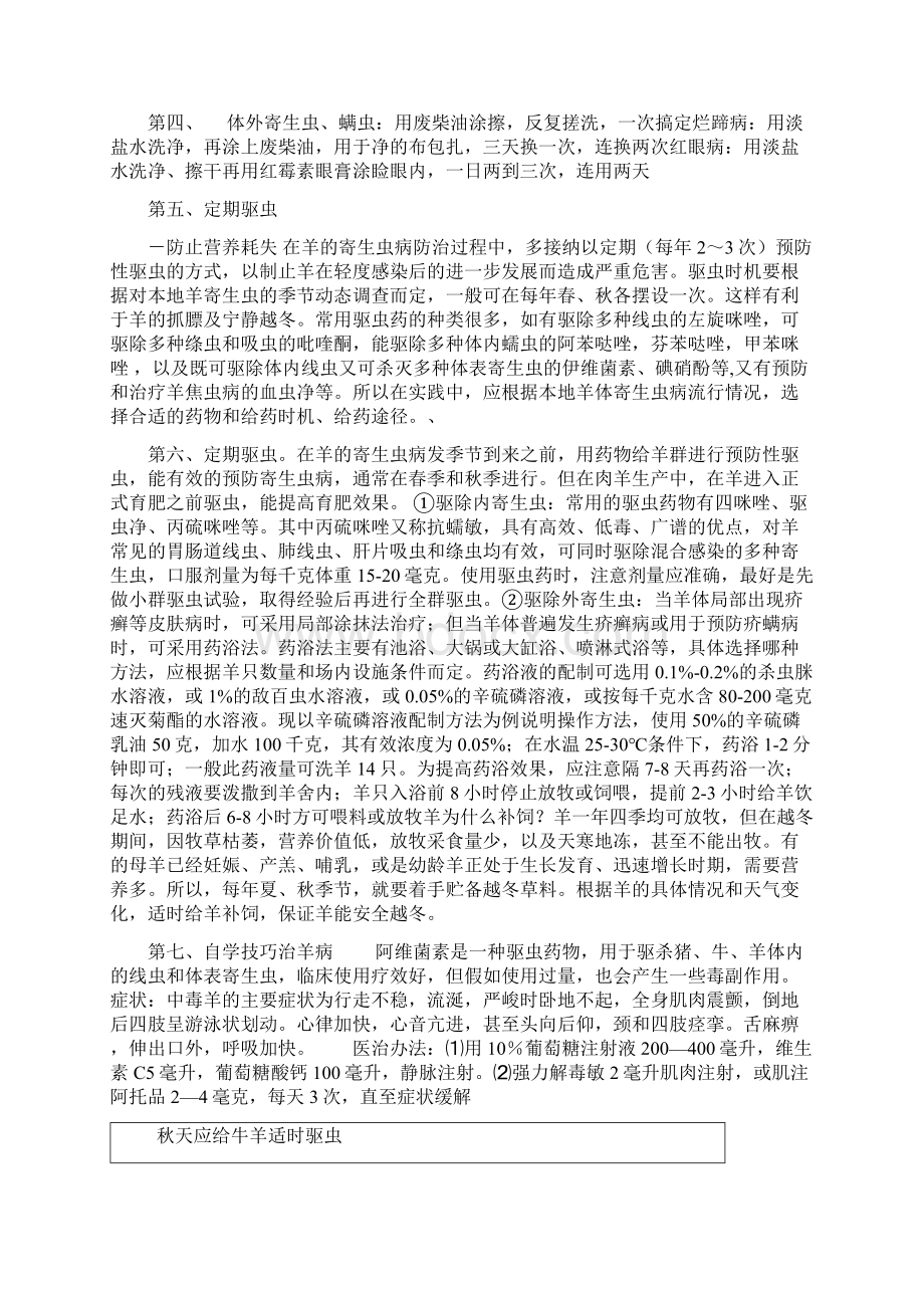 羊的驱虫大全之欧阳史创编.docx_第2页