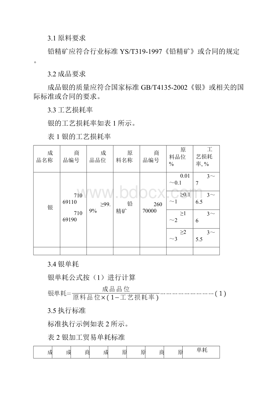 铅精矿副产银加工贸易单耗标准资料.docx_第2页