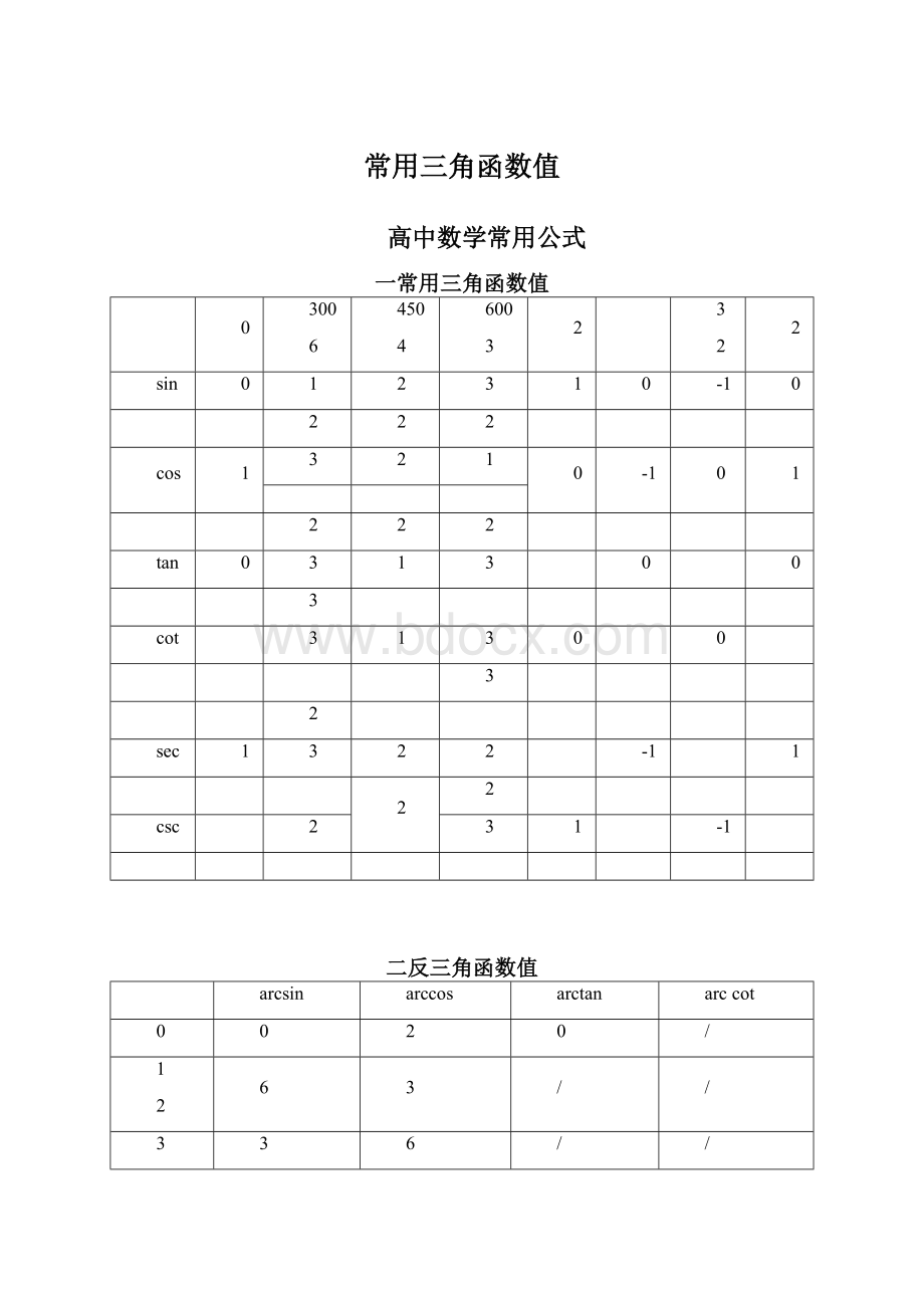 常用三角函数值.docx_第1页