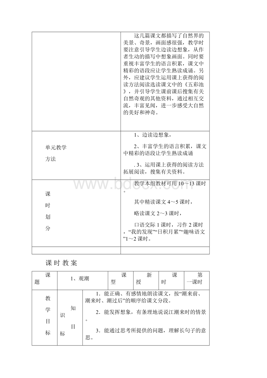 人教版小学四年级上册语文教案14单元.docx_第3页