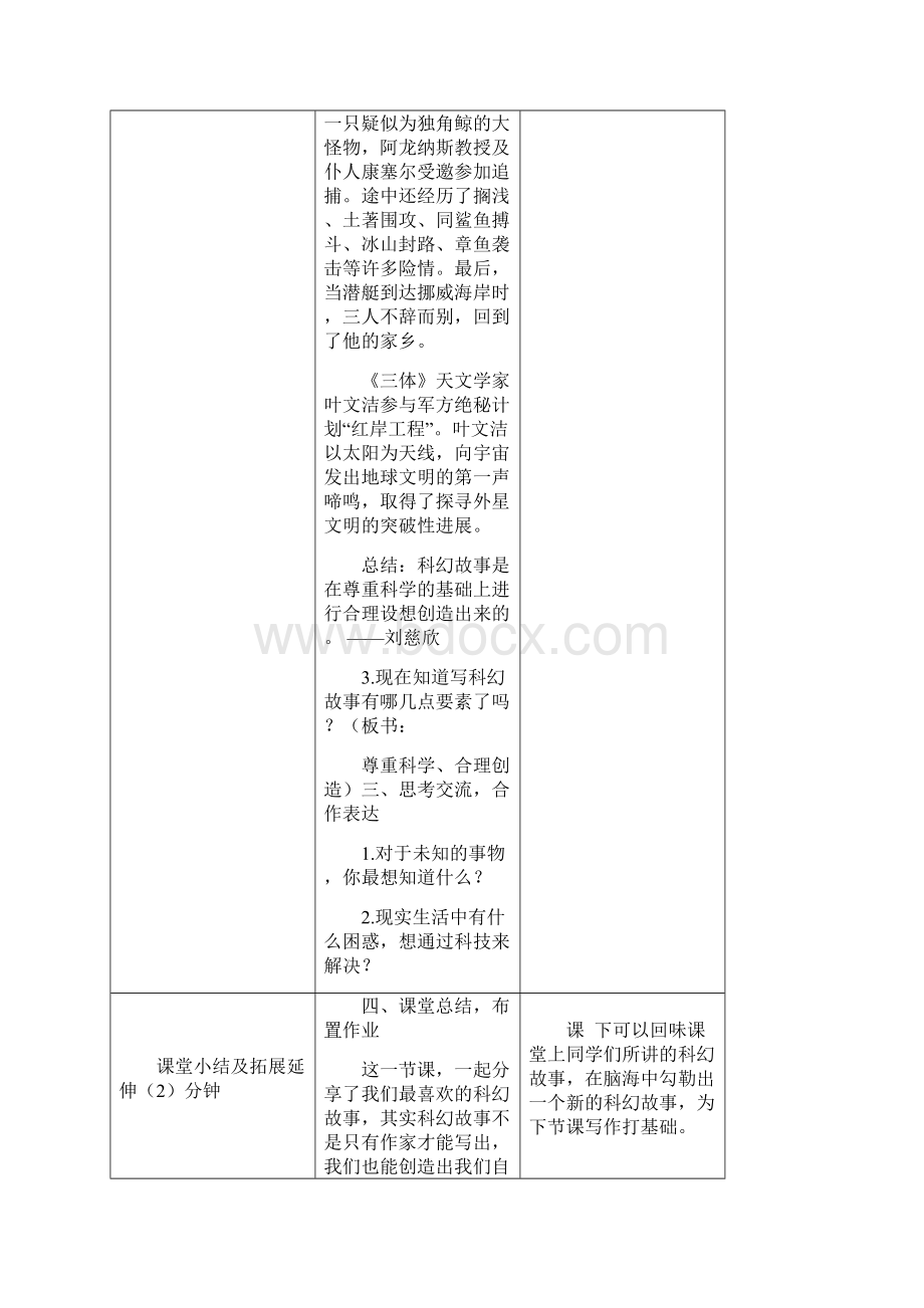 部编人教版六年级语文下册习作插上科学的翅膀教案+教学反思.docx_第3页