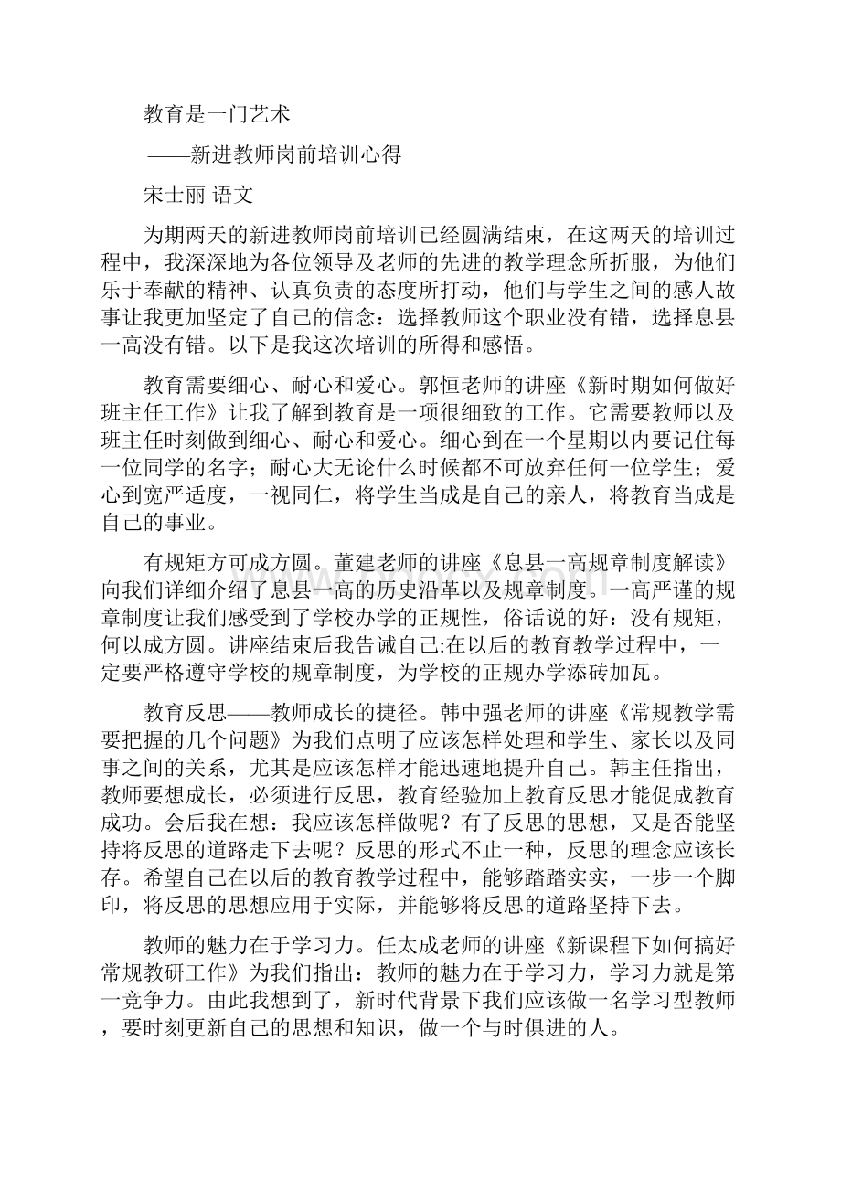 新进教师岗前培训心得体会.docx_第3页