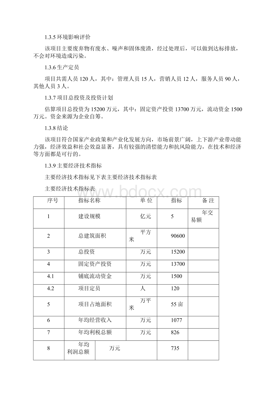 XX市XX商贸物流城项目可行性研究报告.docx_第3页