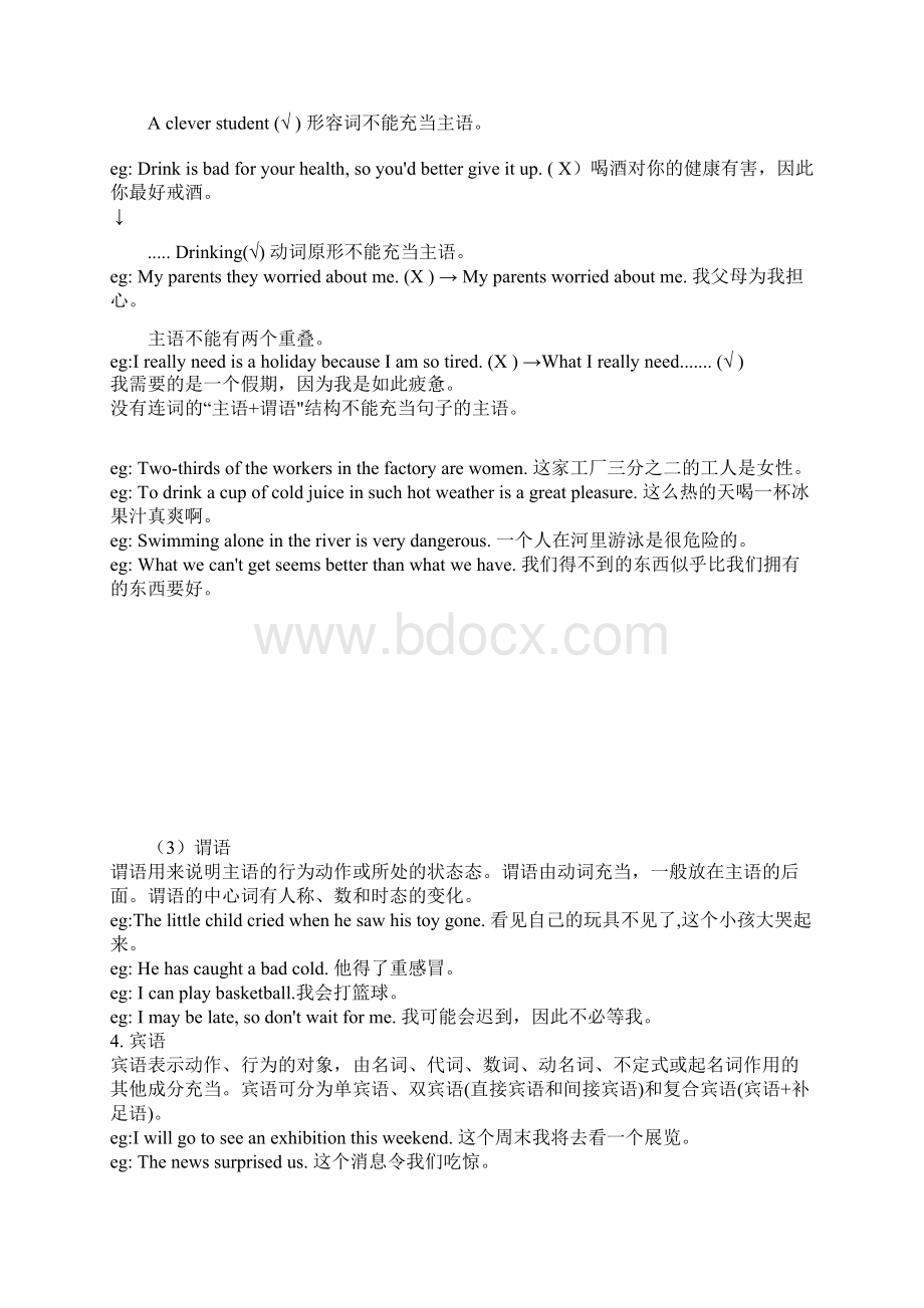 初中英语语法大全句子成分和句子种类.docx_第2页