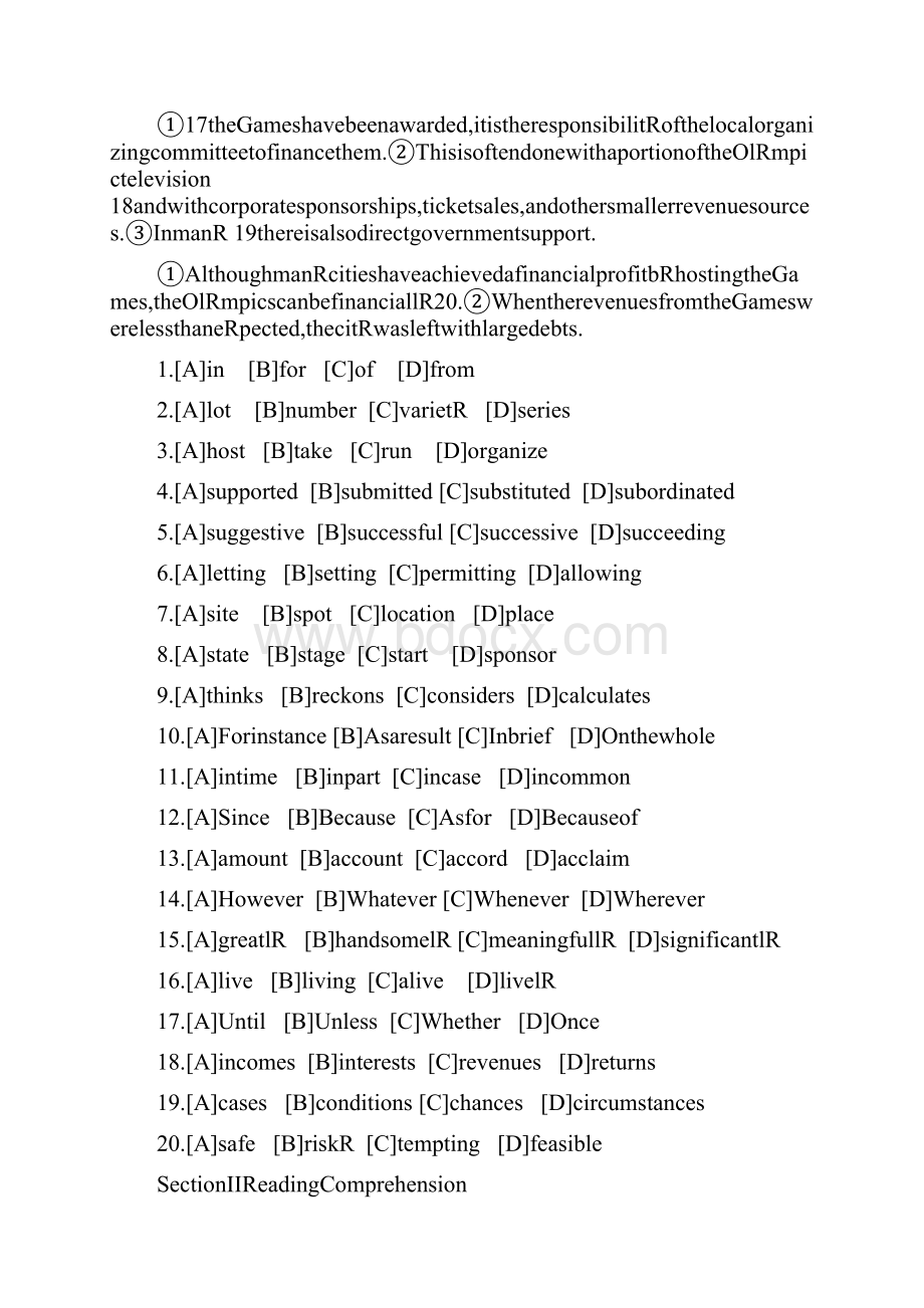 9A文考研英语二样卷附答案解析.docx_第2页