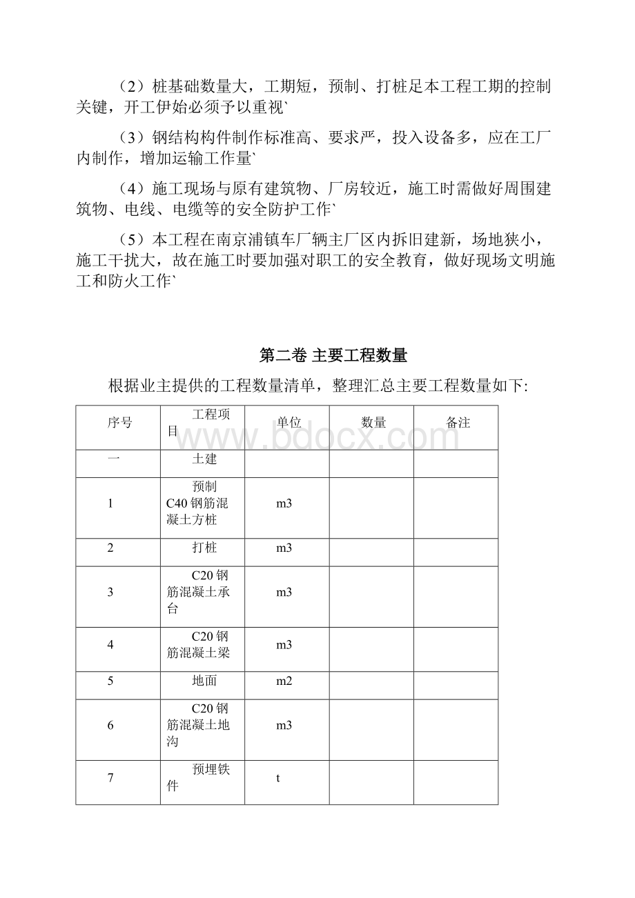 大型钢结构厂房施工组织设计工程项目可行性方案.docx_第3页