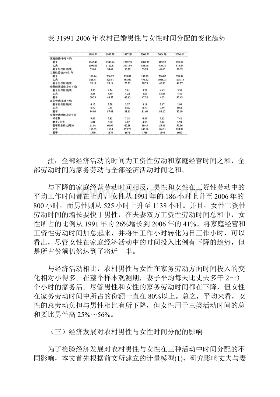 经济发展对中国农村家庭时间分配性别模式的影响二.docx_第3页