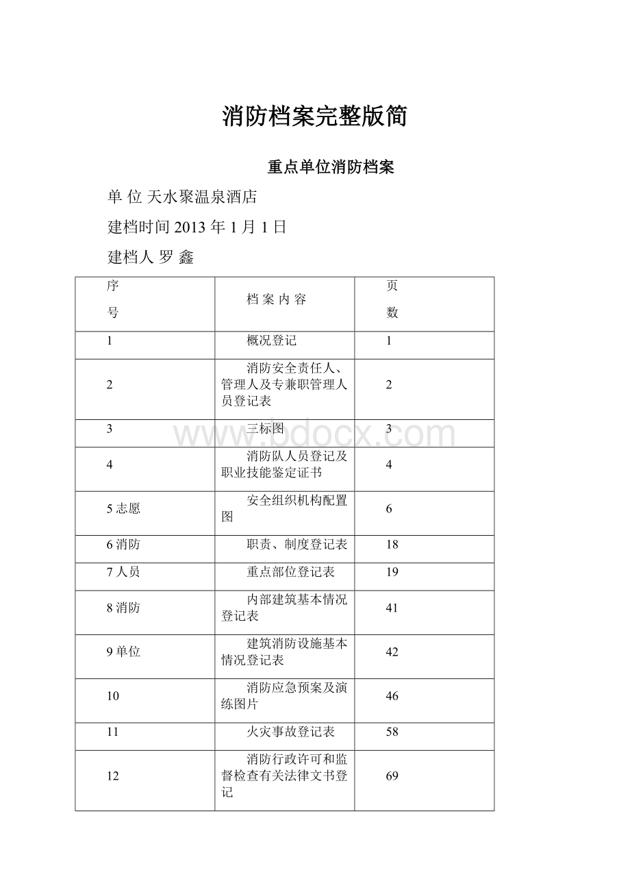 消防档案完整版简.docx_第1页