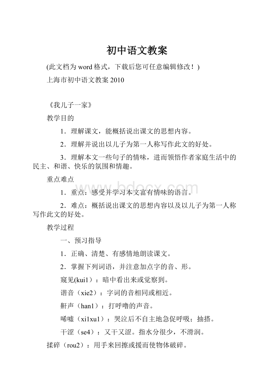 初中语文教案.docx