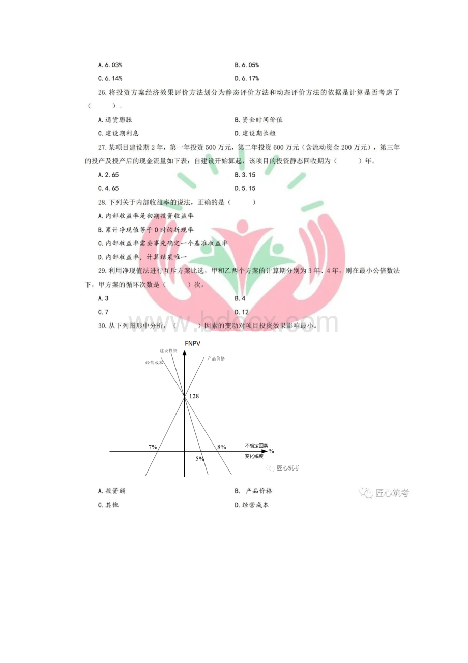 一造《造价管理》真题及答案解析扫描打印版.docx_第3页