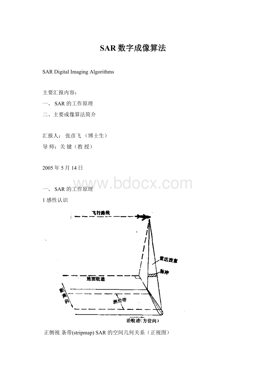 SAR数字成像算法.docx_第1页