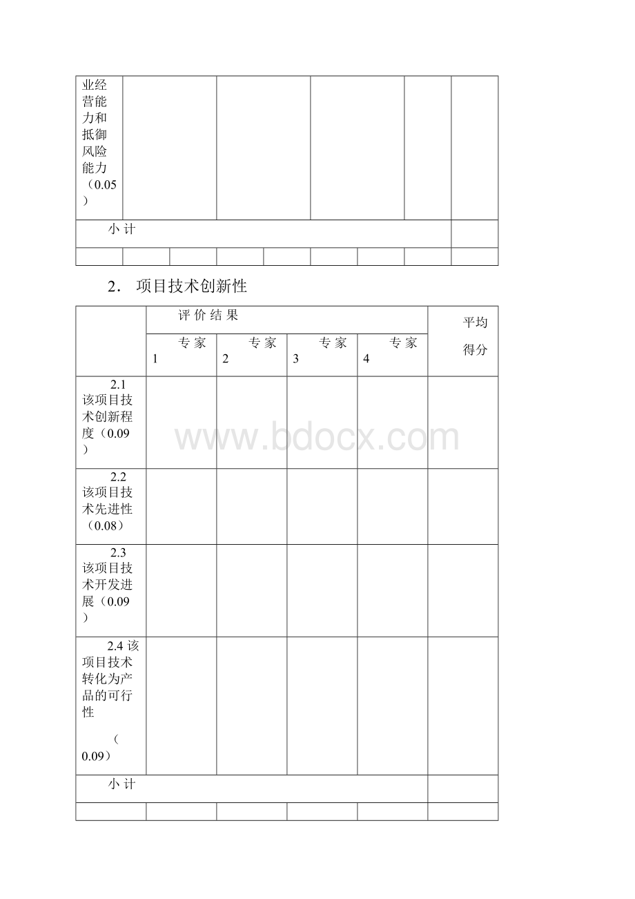 科技型中小企业技术创新基金项目综合评价表.docx_第3页