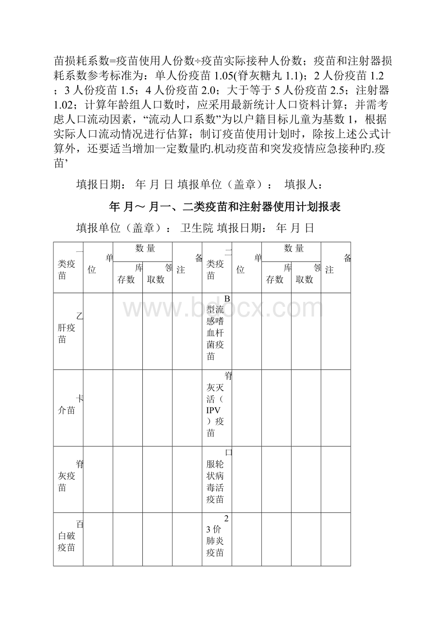 乡镇社区免疫预防规划精细化相关登记报表.docx_第3页