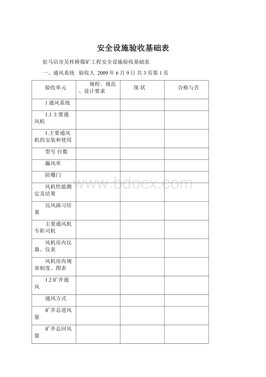 安全设施验收基础表.docx