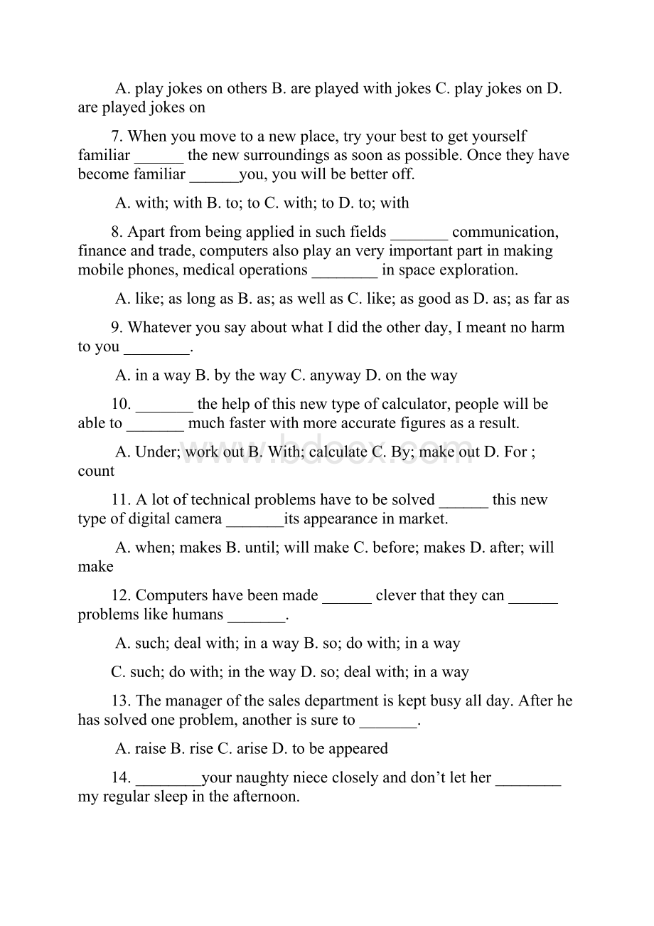 精品新人教版必修2高中英语units 35 单元检测卷及答案.docx_第2页