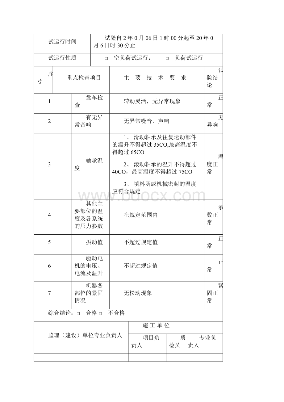 设备单机试运转资料收集.docx_第3页