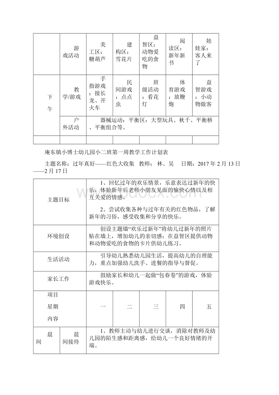 小班第二学期周计划.docx_第2页