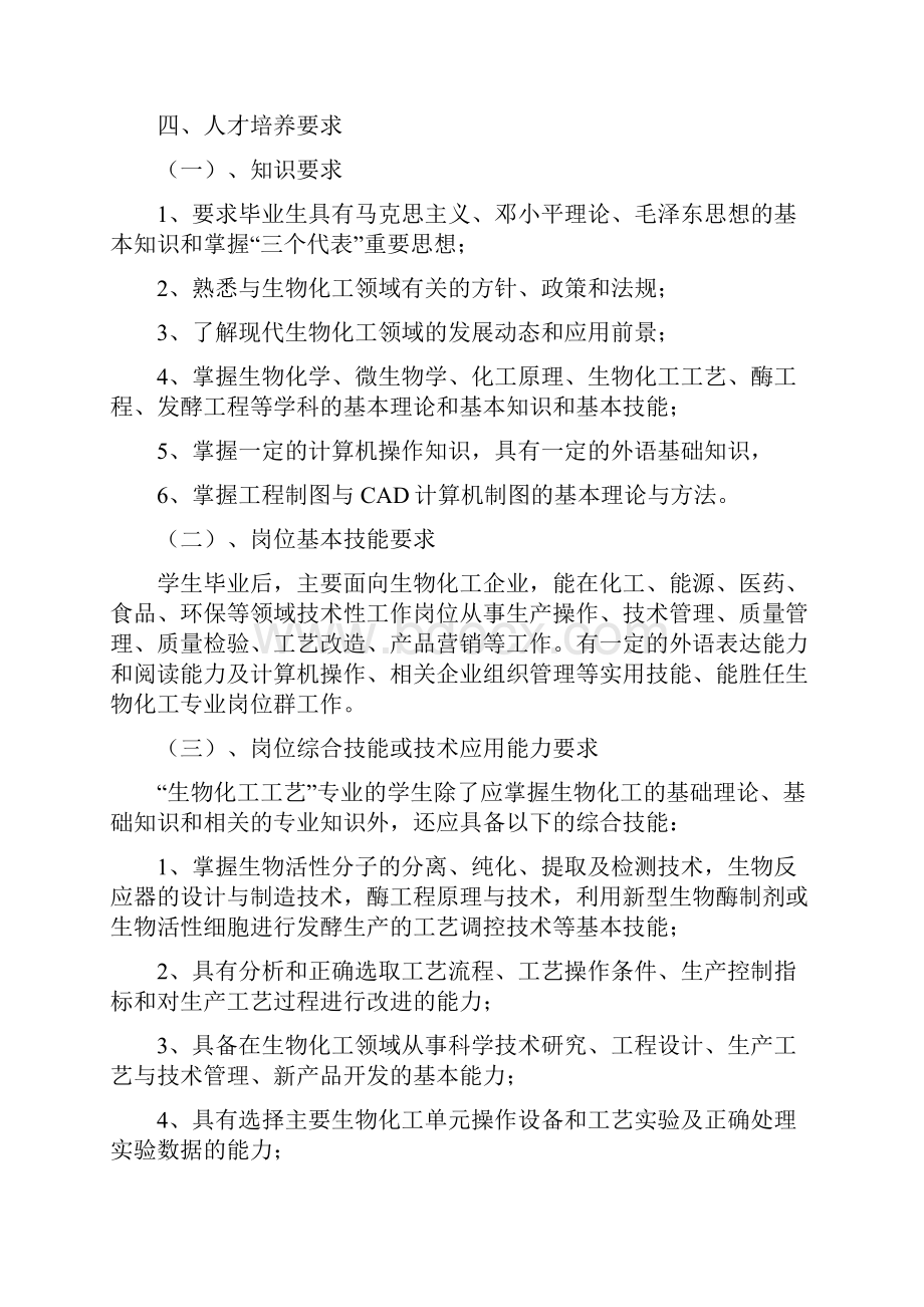 级生物化工工艺专业人才培养方案.docx_第2页