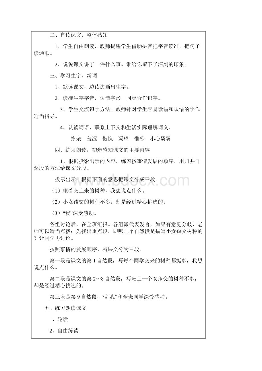 四年级语文下册第一单元教案.docx_第2页