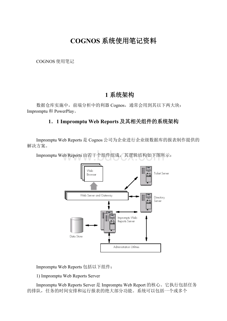 COGNOS系统使用笔记资料.docx_第1页