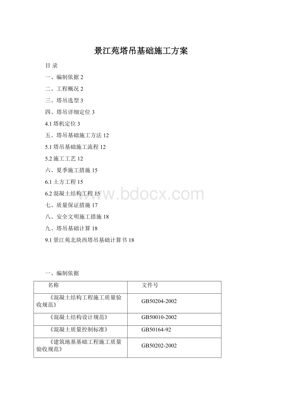 景江苑塔吊基础施工方案.docx