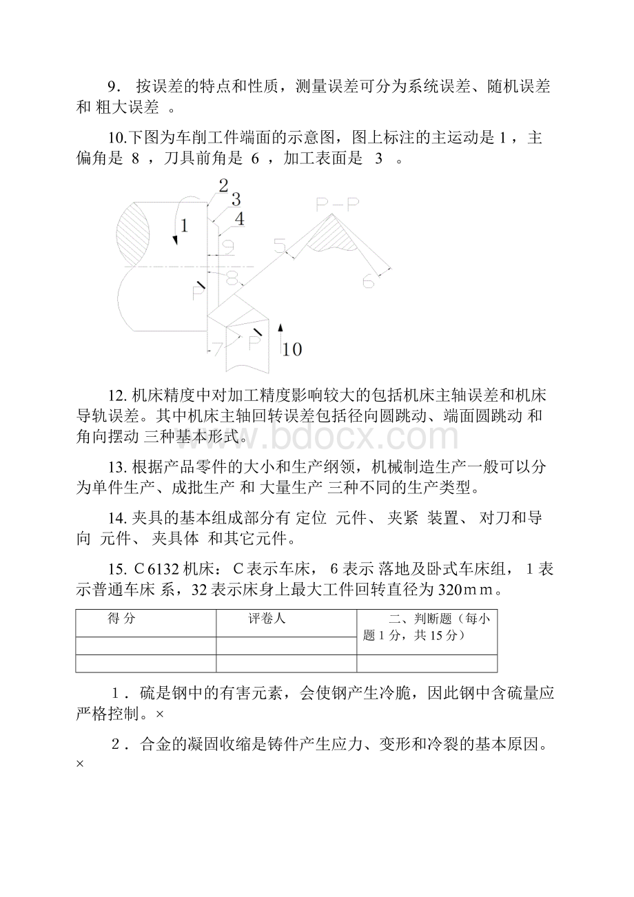 机械制造基础试题+正式答案.docx_第2页