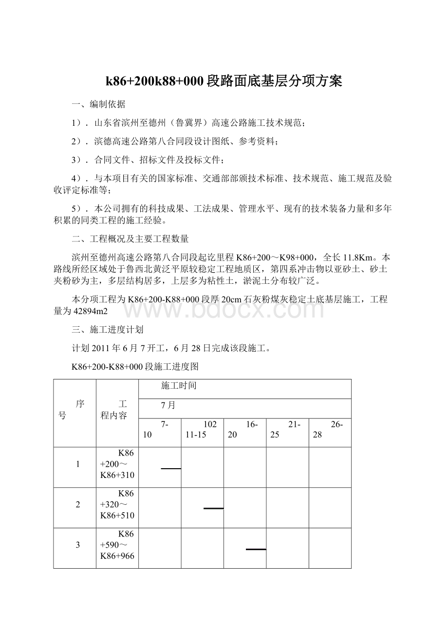 k86+200k88+000段路面底基层分项方案.docx_第1页