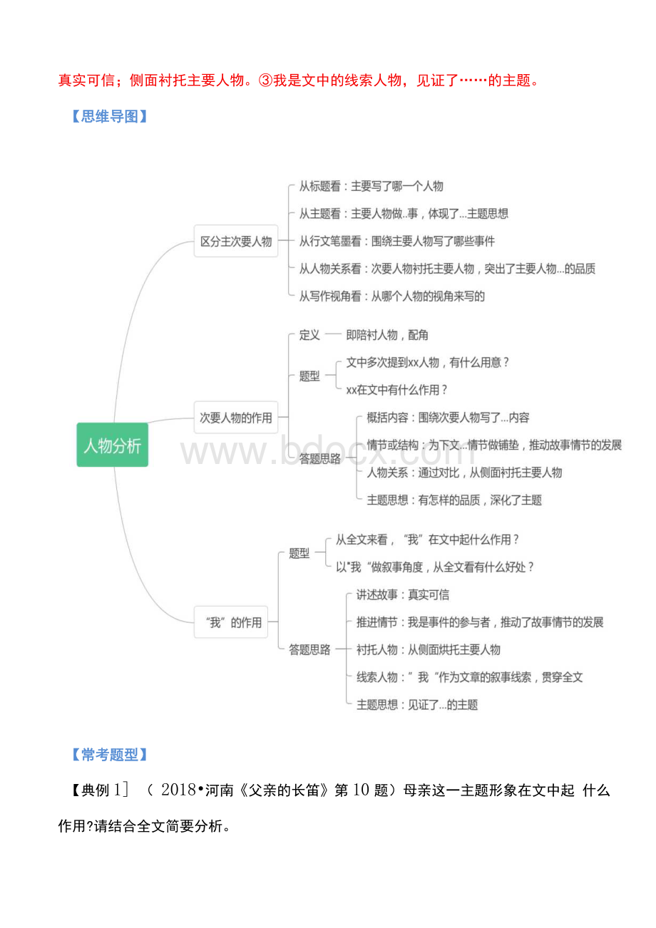 次要人物的作用（解析版）-备战2022中考语文记叙文阅读专项讲解与对点训练.docx_第2页