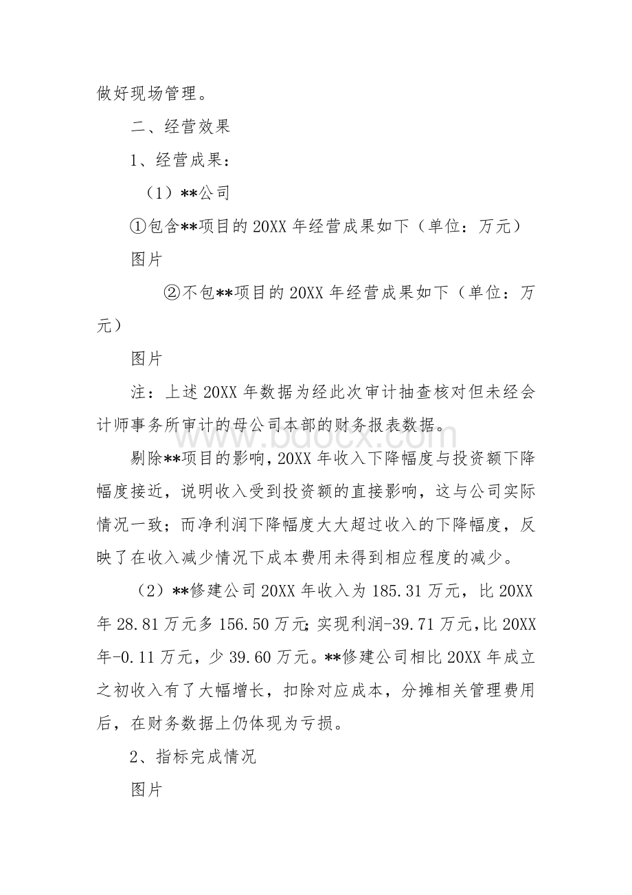 公司经济效益专项审计示范报告文本.docx_第2页